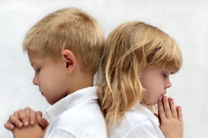 Boy & Girl Praying