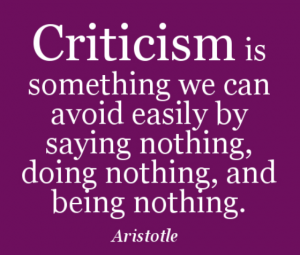 Criticism - Avoid